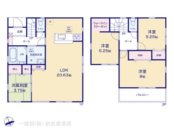 リーブルガーデン奈良五条畑３期の見取り図