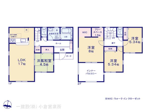 リーブルガーデン小倉南区上曽根第５の見取り図