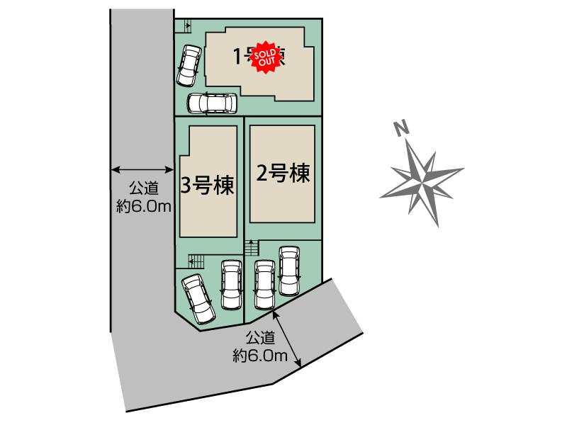 ブルーミングガーデン千葉市緑区あすみが丘１丁目３棟の見取り図