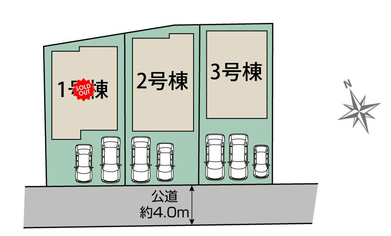 ブルーミングガーデン福岡市東区多の津５丁目３棟の見取り図