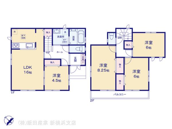 ハートフルタウン大和市福田7024番の見取り図