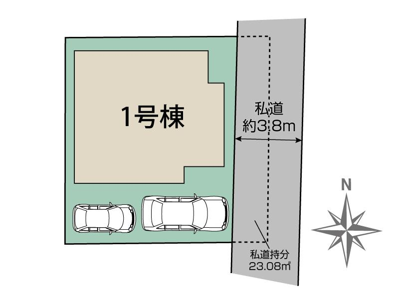 ブルーミングガーデン八千代市下市場１丁目１棟の見取り図