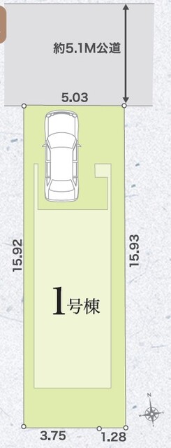リナージュ松原市天美北２３－１期の見取り図