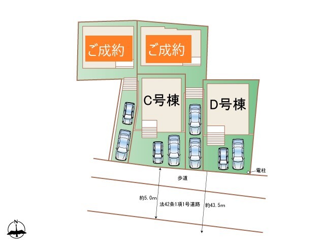 ハートフルタウン茅ヶ崎市西久保1366番の見取り図