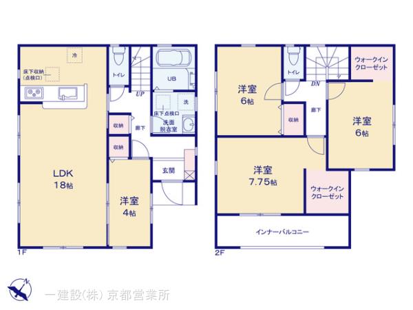リーブルガーデン大和郡山満願寺町の見取り図
