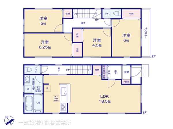 リーブルガーデン熊谷籠原南の見取り図