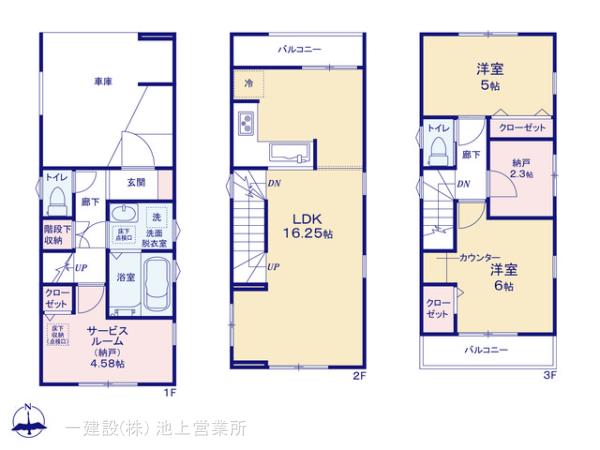 リーブルガーデン塚越4丁目Ⅱの見取り図