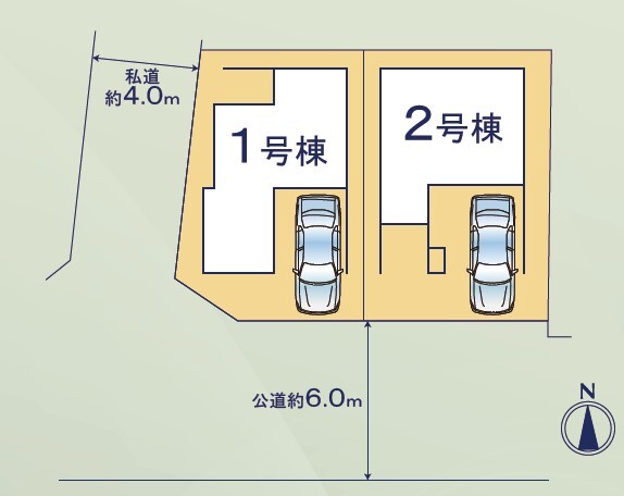 リナージュ池田市桃園２３－１期の見取り図