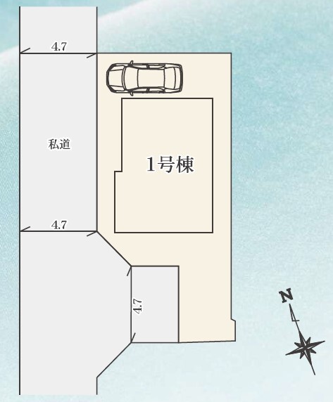 リナージュ八尾市黒谷２３－２期　の見取り図
