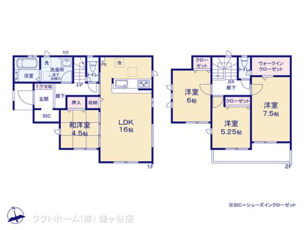 グラファーレ4241鎌ヶ谷市東中沢１５期１棟の見取り図