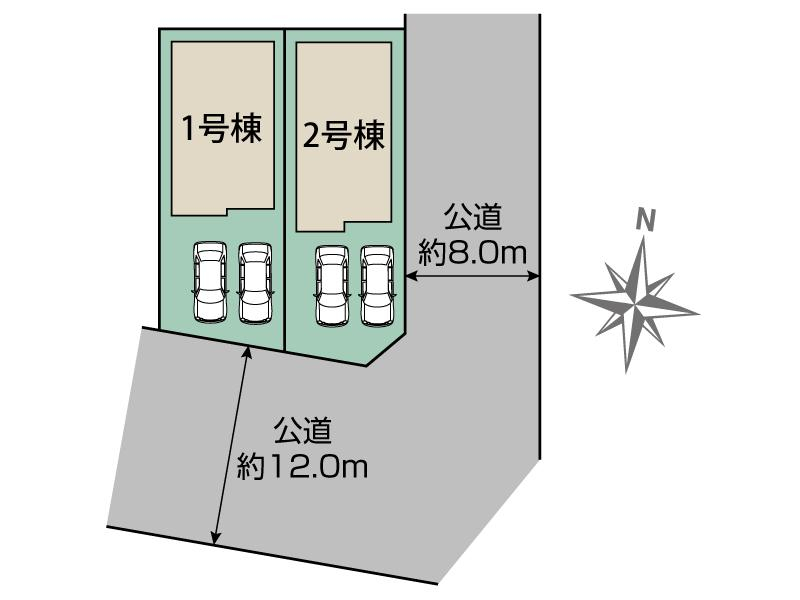 ブルーミングガーデン札幌市東区北２８条東２１丁目２棟の見取り図