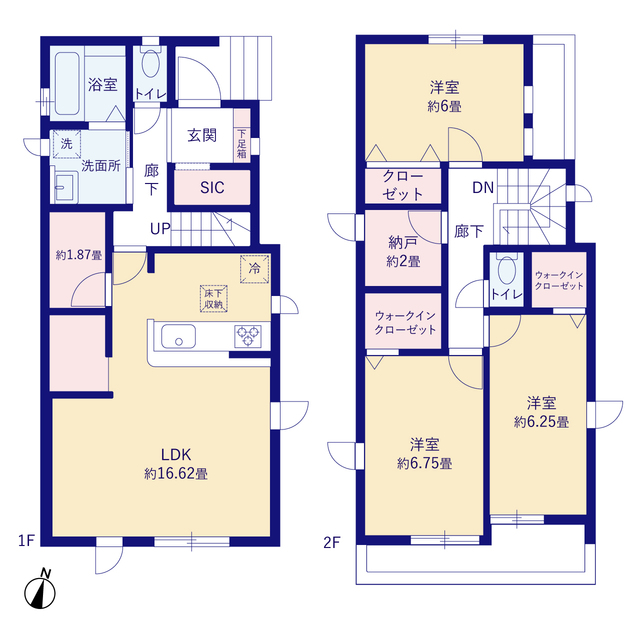グラファーレ4240松伏町松伏２４期３棟の見取り図