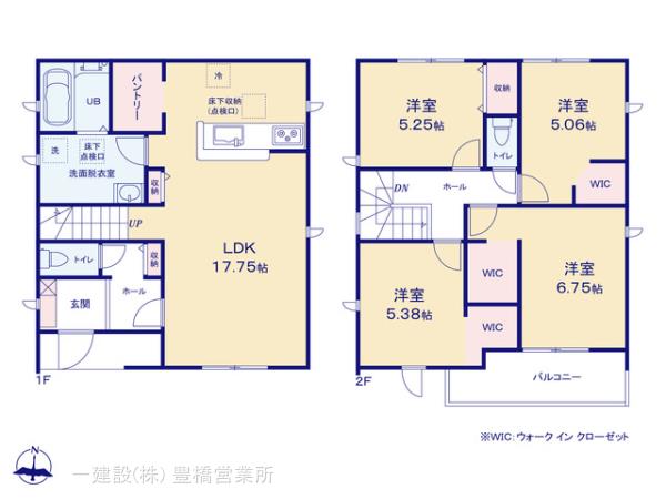 リーブルガーデン豊橋市東岩田二丁目５８期の見取り図