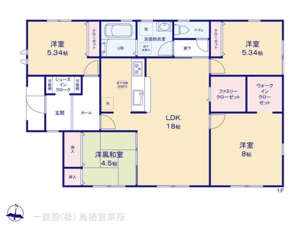 リーブルガーデンみやき町白壁第七の見取り図