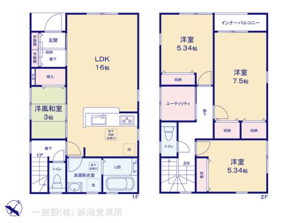 リーブルガーデン西区上新栄町第３の見取り図