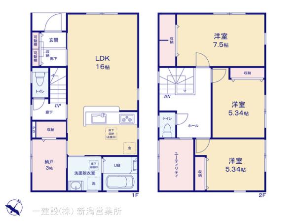 リーブルガーデン西区上新栄町第３の見取り図