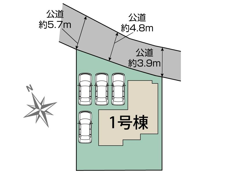 浜松市浜名区内野1棟 区画図