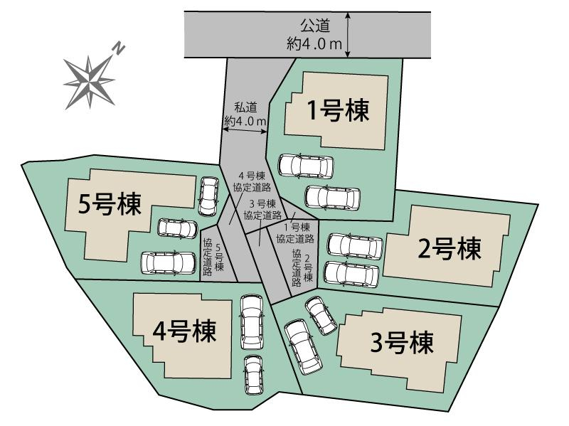 ブルーミングガーデン福岡市南区鶴田４丁目５棟の見取り図