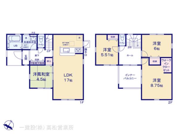 リーブルガーデン丸亀市原田町の見取り図