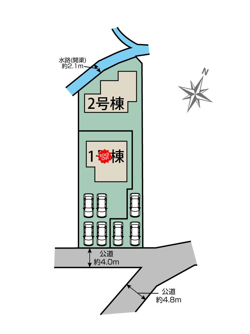 ブルーミングガーデン福岡市南区老司４丁目２棟の見取り図