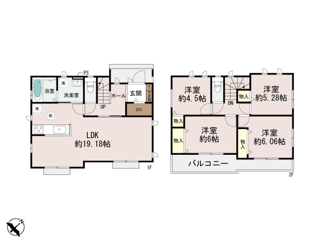 ハートフルタウン相模原市中央区田名4312番の見取り図