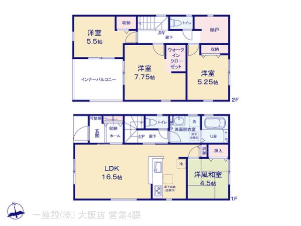 リーブルガーデン堺市南区赤坂台５丁５期の見取り図