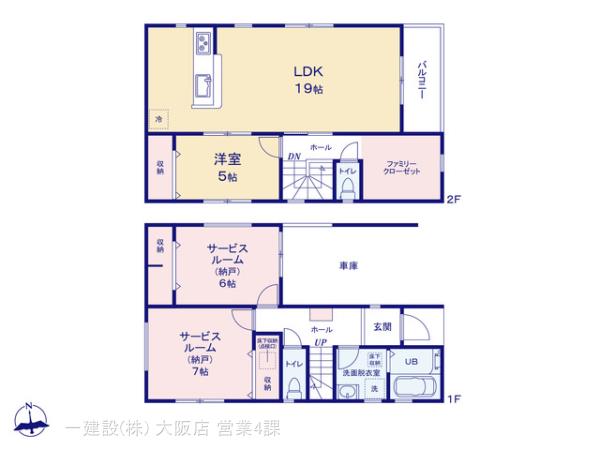 リーブルガーデン堺市堺区浅香山町２丁の見取り図