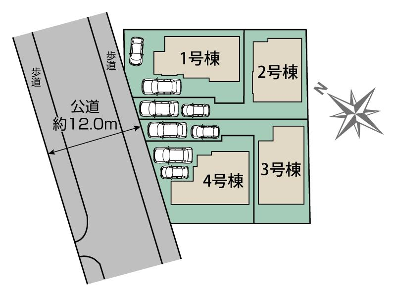 西多摩郡瑞穂町殿ヶ谷4棟 区画図