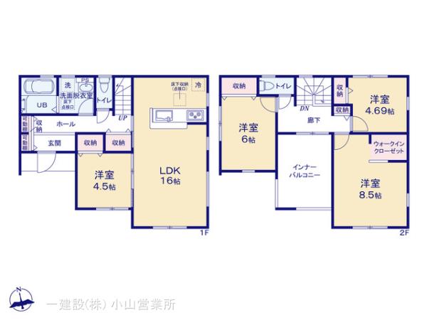 リーブルガーデン第１下野薬師寺の見取り図