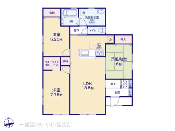 リーブルガーデン第１下野薬師寺の見取り図