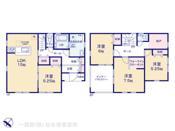 リーブルガーデン泉鶴が丘４丁目３期の見取り図