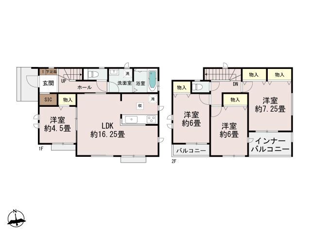 ハートフルタウン高崎市下小鳥町2期の見取り図