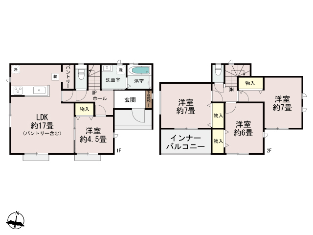 ハートフルタウン前橋市日吉町2期の見取り図