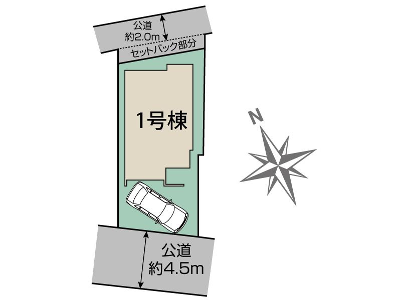 ブルーミングガーデン枚方市堂山２丁目１棟の見取り図