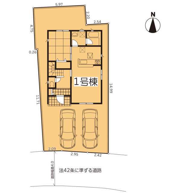 クレイドルガーデン松山市中須賀 第2の見取り図