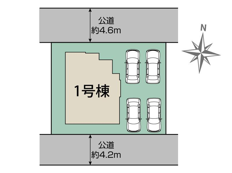 ブルーミングガーデン広島市東区福田８丁目１棟の見取り図