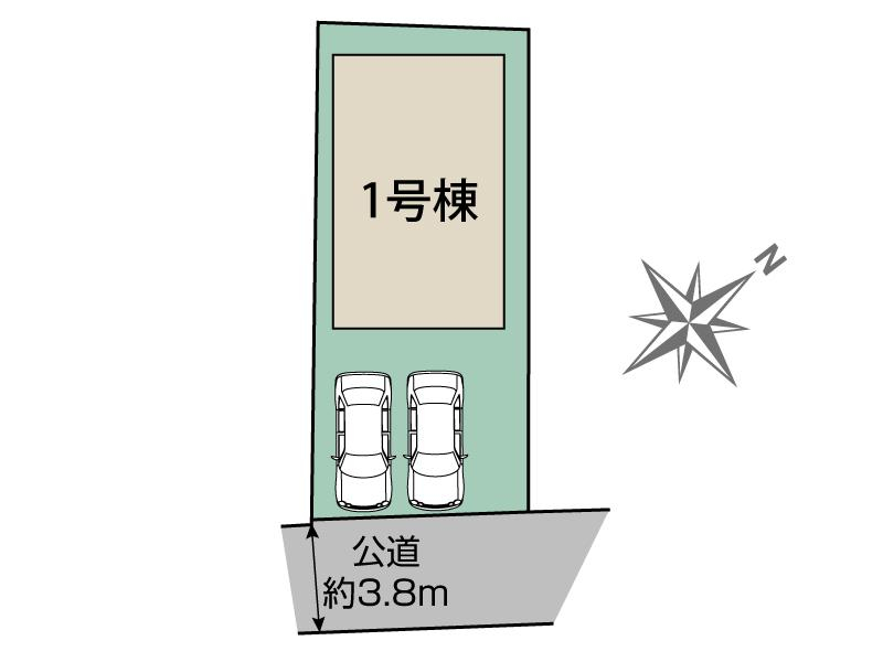 ブルーミングガーデン川口市安行領家３期１棟の見取り図