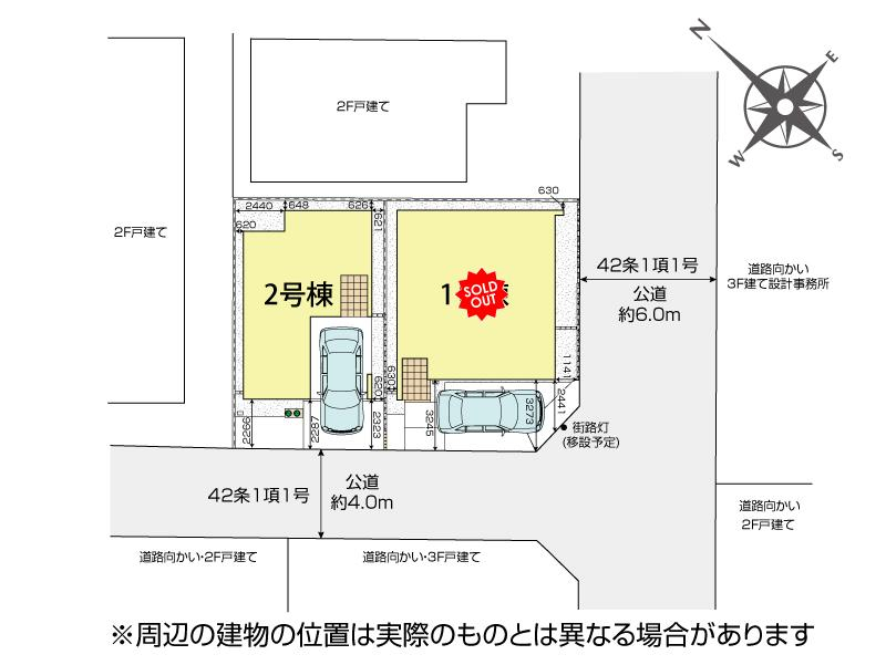 ブルーミングガーデン川越市旭町３丁目２棟の見取り図
