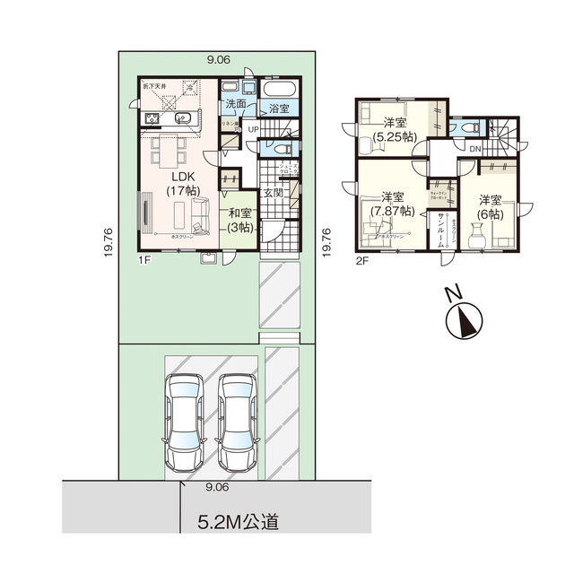 グラファーレ4272燕市吉田栄町１棟の見取り図