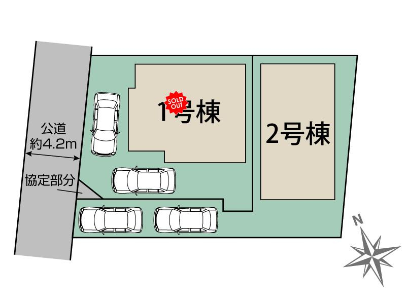 船橋市湊町3丁目2棟 区画図