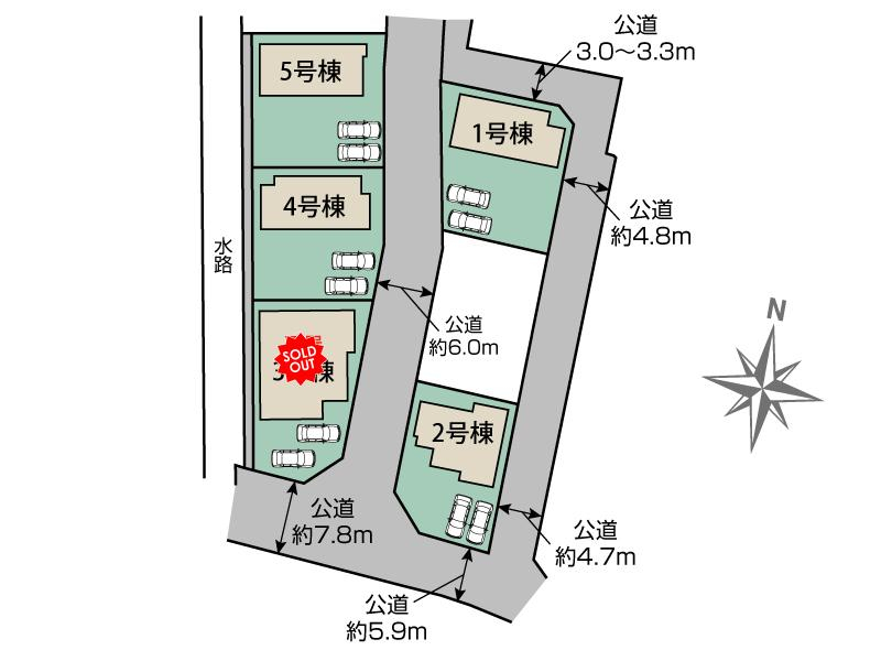 ブルーミングガーデン前橋市後家町５棟の見取り図