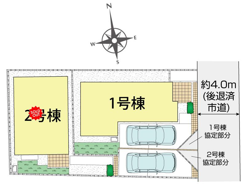 ブルーミングガーデン小平市上水本町６丁目２棟の見取り図