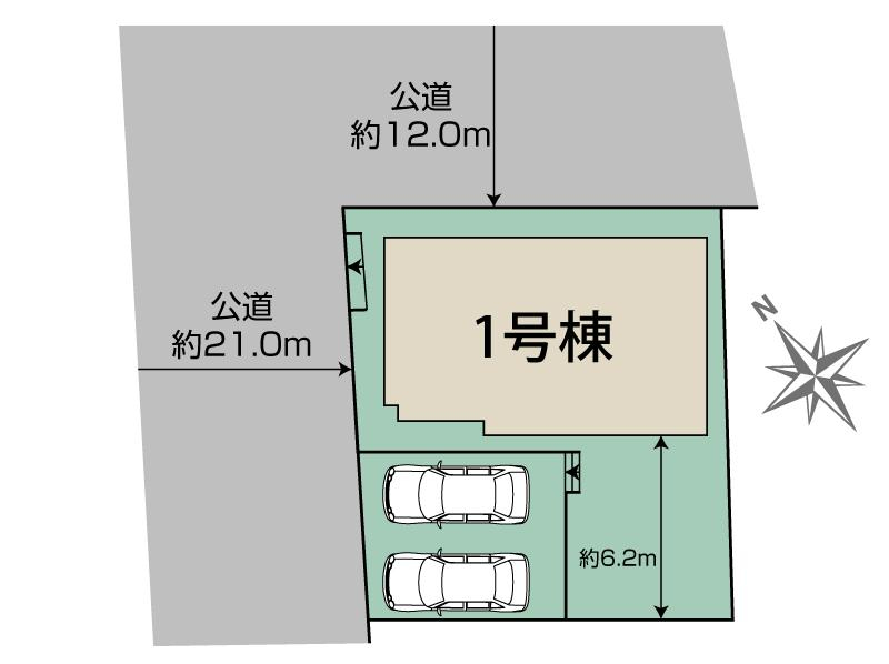 ブルーミングガーデン札幌市豊平区福住２条９丁目１棟の見取り図