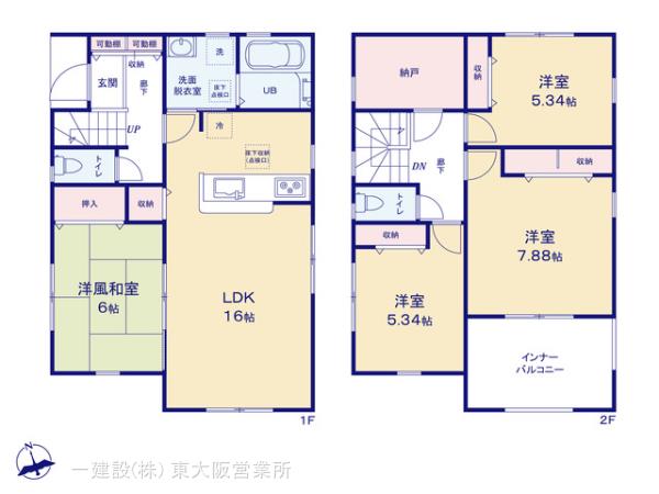 リーブルガーデン桜井市金屋６期の見取り図