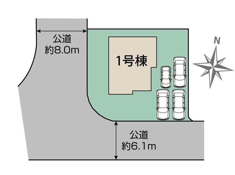 ブルーミングガーデン呉市焼山東３丁目１棟の見取り図