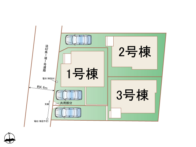 ハートフルタウン藤沢市亀井野3256番の見取り図