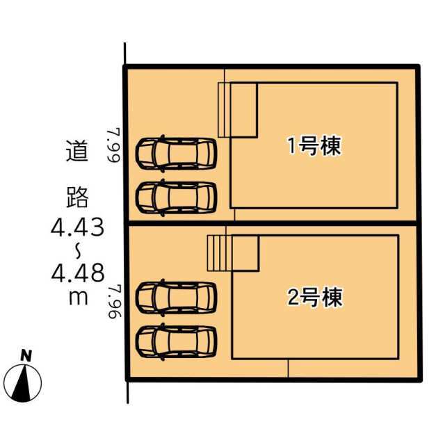 クレイドルガーデン豊田市河合町 第1の見取り図