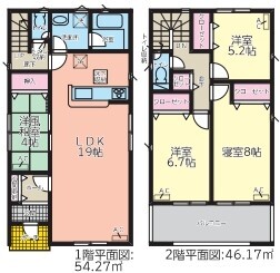 クレイドルガーデン豊田市下市場町 第1の見取り図