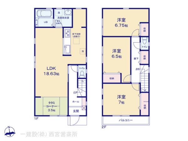 リーブルガーデン堺市堺区神石市之町３期の見取り図