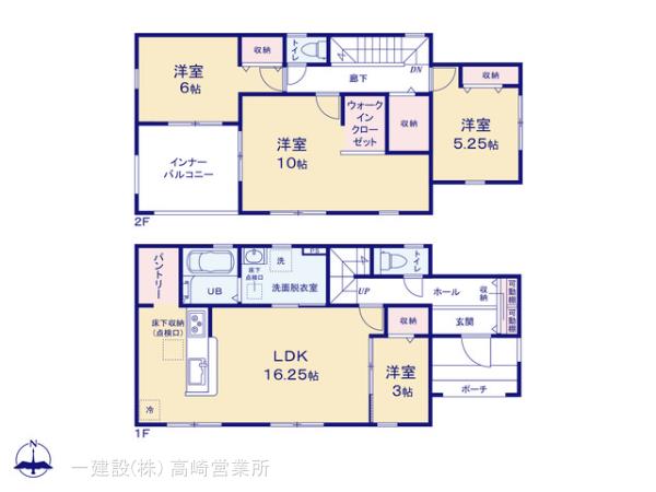 リーブルガーデン前橋北代田町第５の見取り図